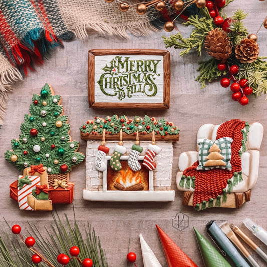 Kirkie Kookies’ "Cozy Christmas" Class Set of 4 Cookie Cutters