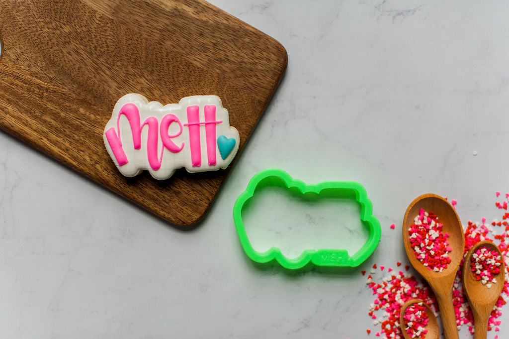 Meh Lettering Cookie Cutter