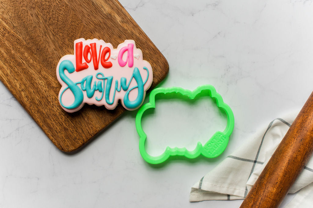 Love a Saurus Lettering Cookie Cutter