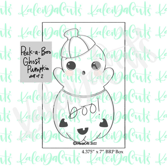 Peak a Boo Ghost Pumpkin Set of 2 Cookie Cutters