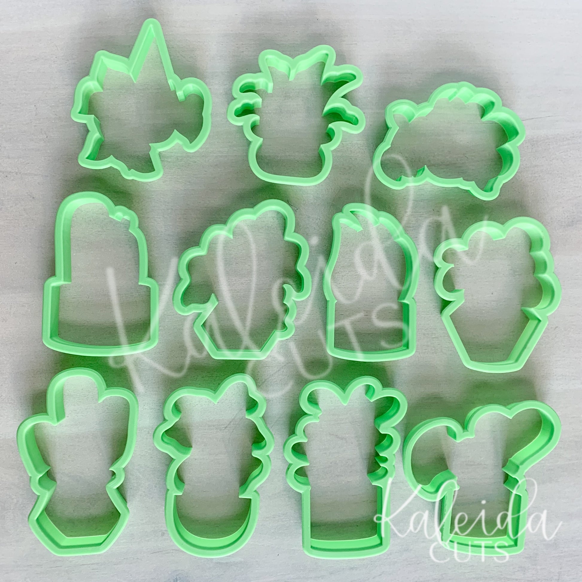 succulent cutters 2020 KaleidaPlant Collection Cookie Cutter Set of 11 – KaleidaCuts