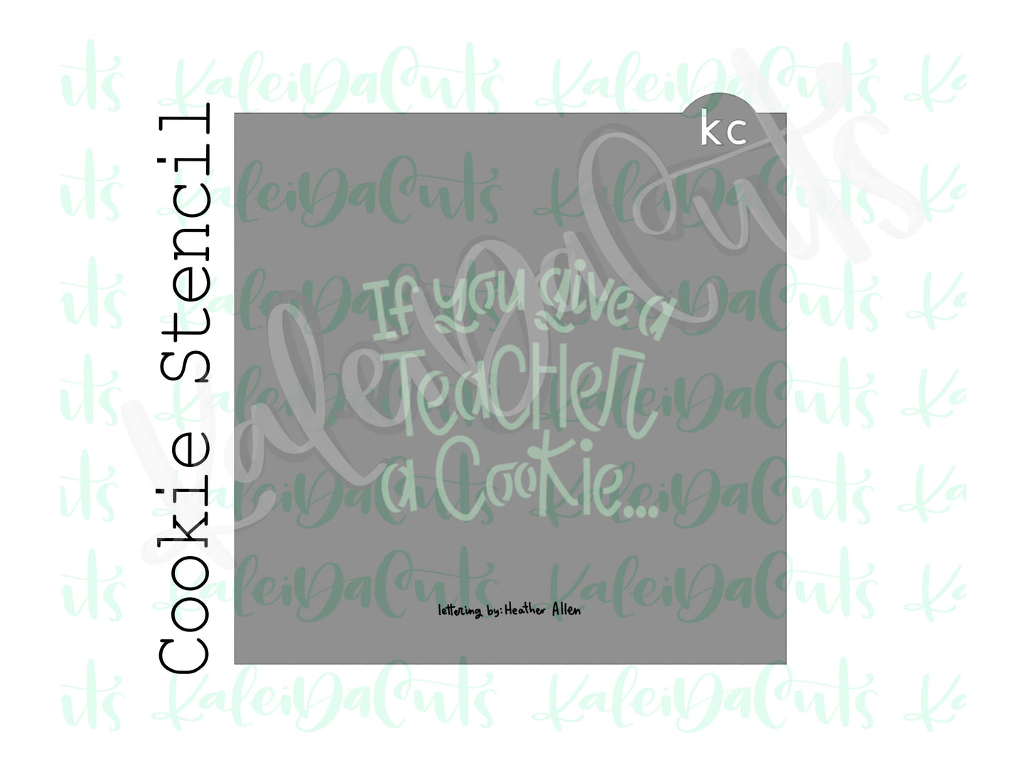 BYO Coffee If you give a Teacher Stencil