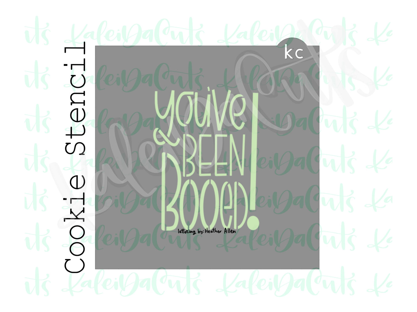 You've Been Booed! Stencil 4”