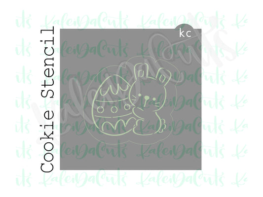 Easter Bunny Egg PYO Stencil 3.75"