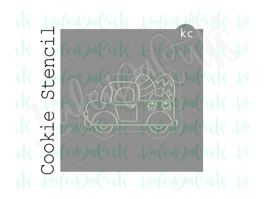 PYO Egg Truck Stencil 4"