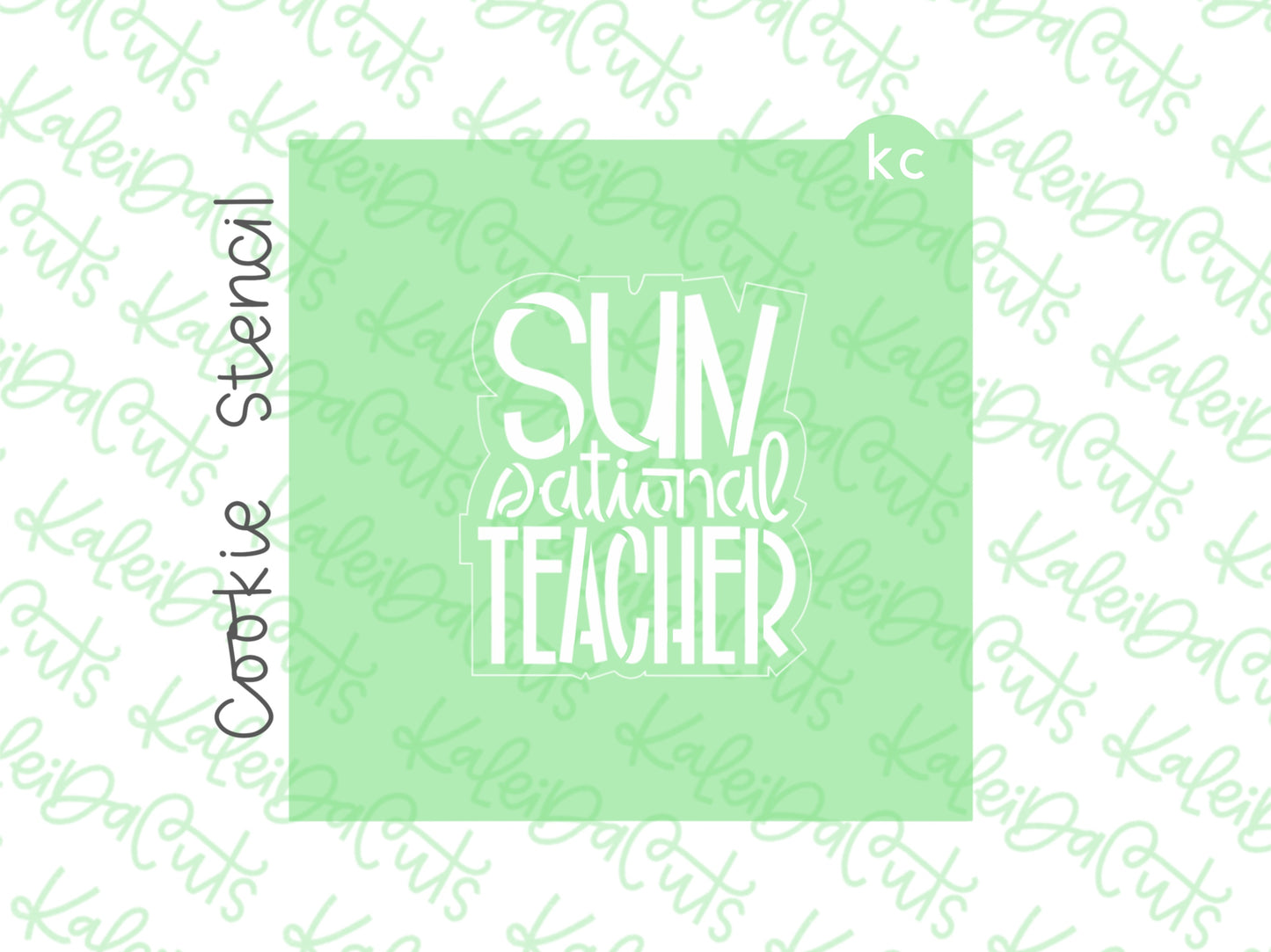 Sun Sational Teacher Stencil