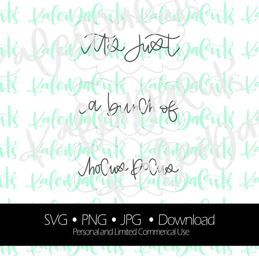Bunch of Hocus Pocus Nancy Lettering - Digital Download.
