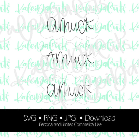 Amuk Nancy Lettering - Digital Download.