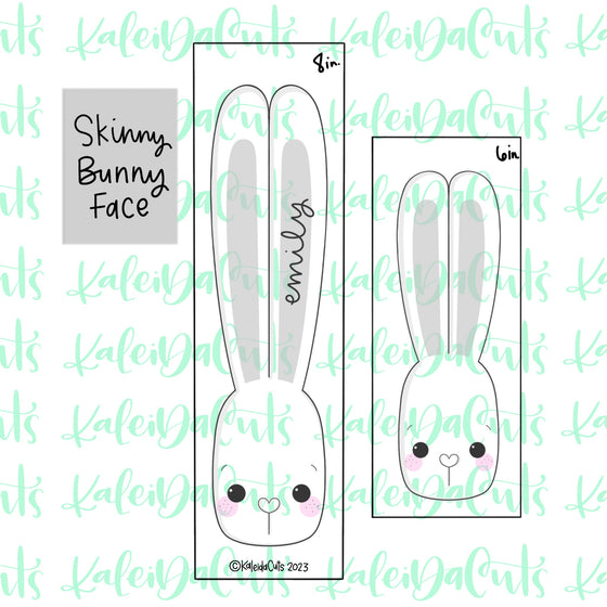 Skinny Bunny Face Cookie Cutter