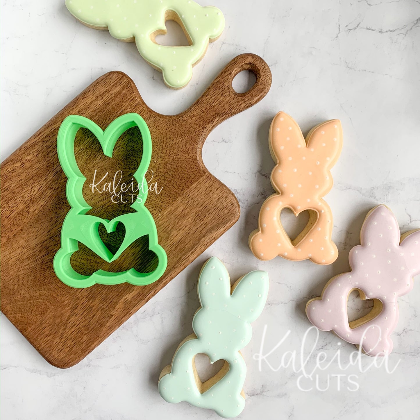 Bunny Heart Cutout Cookie Cutter