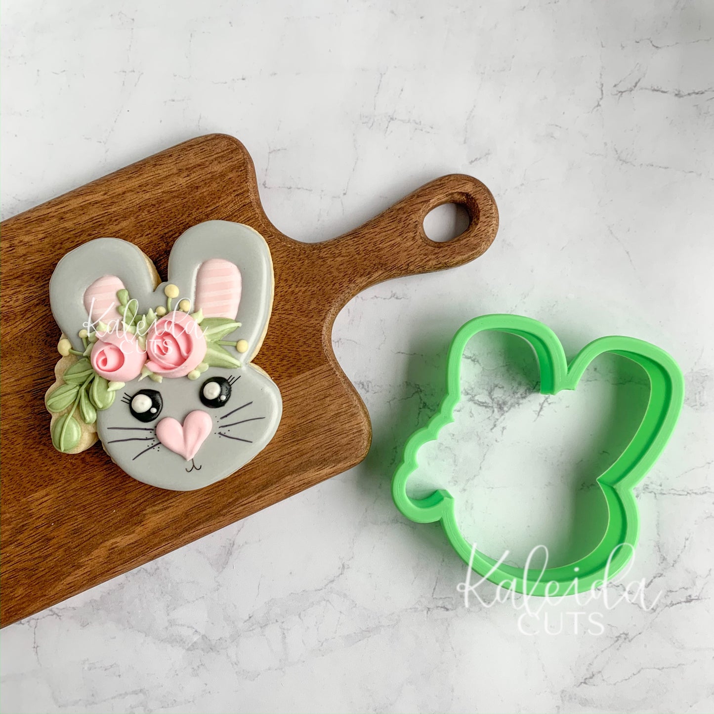 Floral Bunny Face 2019 Cookie Cutter