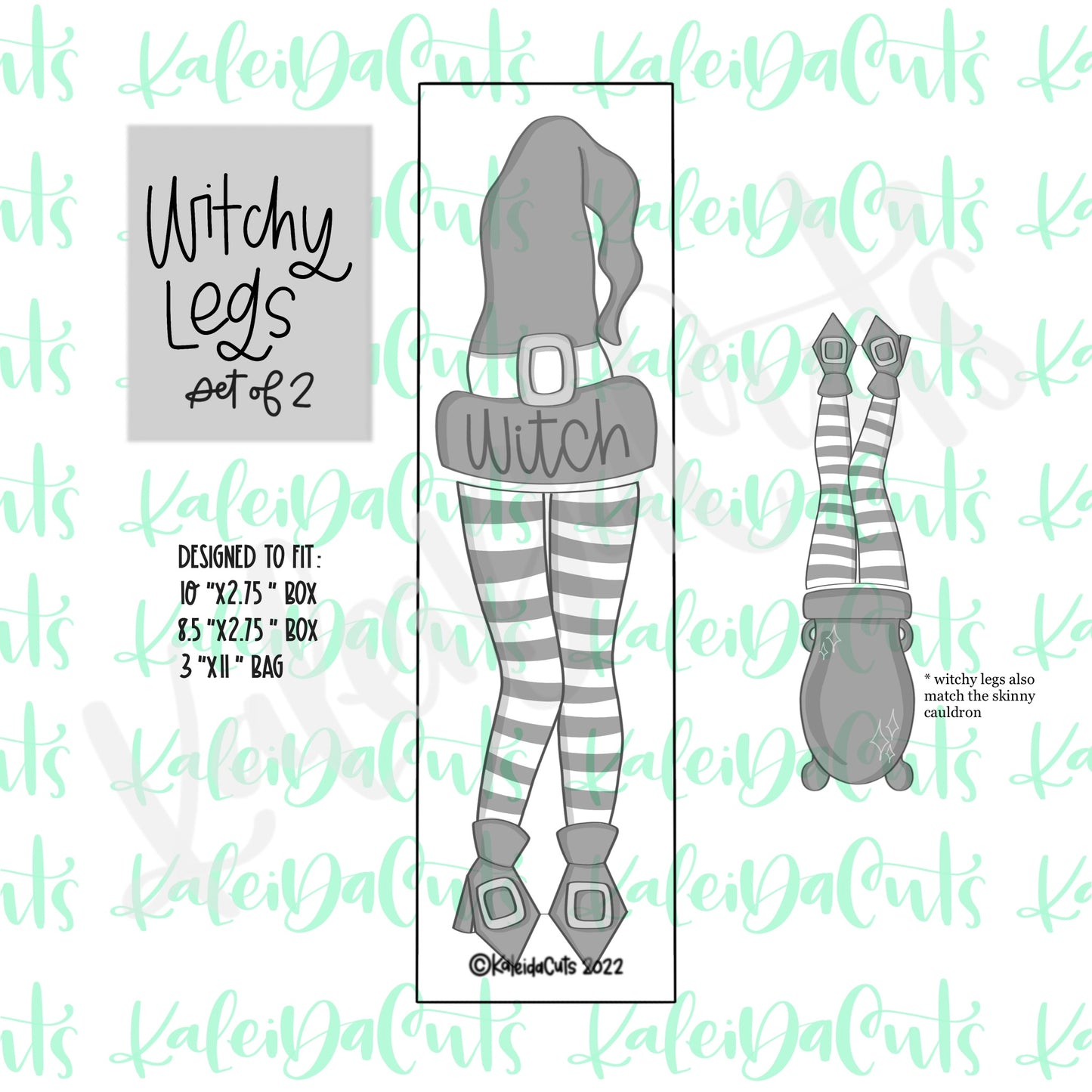 BYO Skinny Witch Legs Set of 2 Cookie Cutters