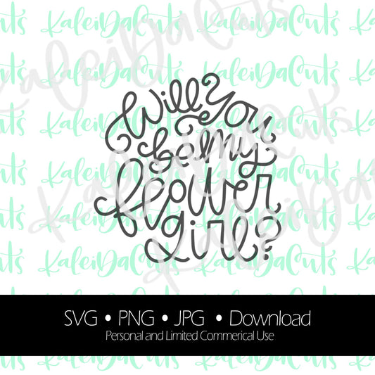 Will You Be My Flower Girl Digital Download.