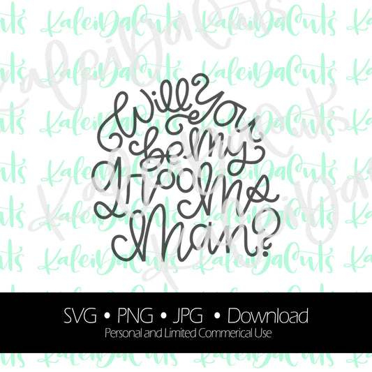 Will You Be My Groomsman Digital Download.