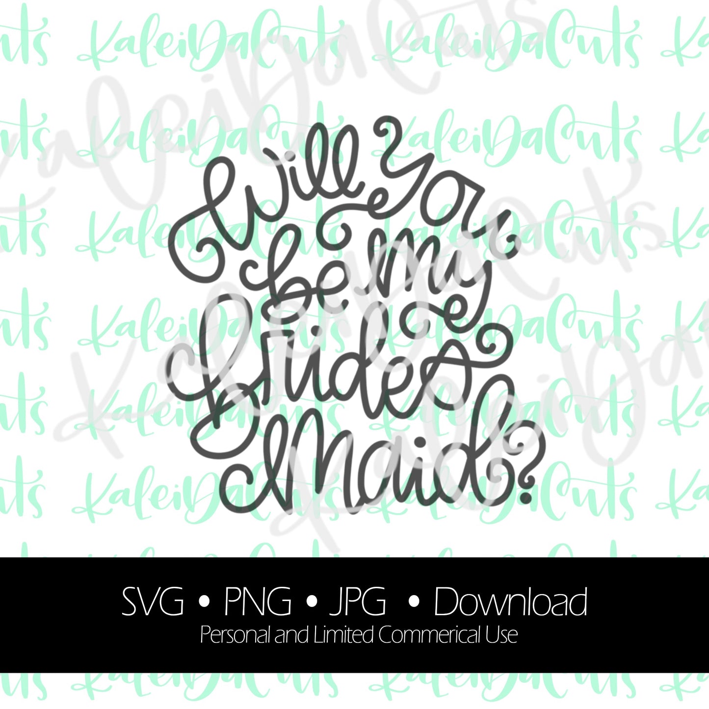 Will You Be My Bridesmaid Digital Download.