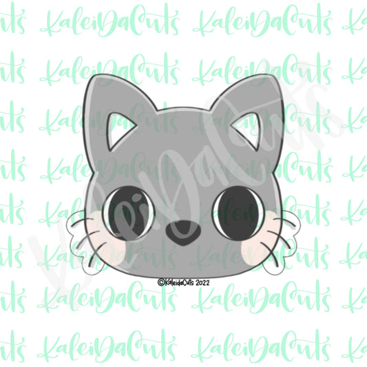 Black Cat Face Cookie Cutter