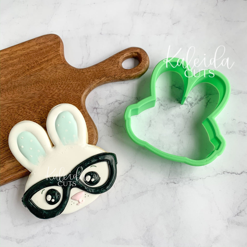 Nerdy Bunny Face Cookie Cutter