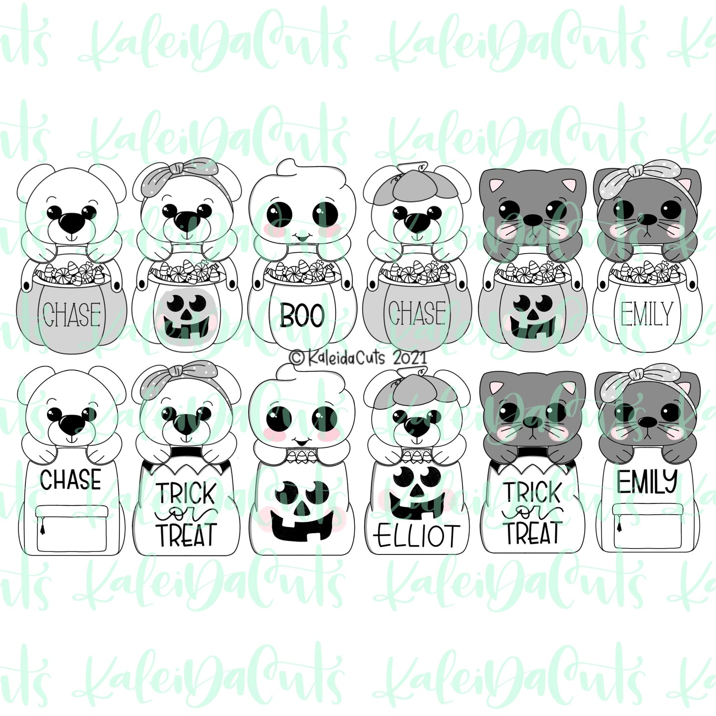 Pumpkin Bear Set of 2 Cookie Cutters