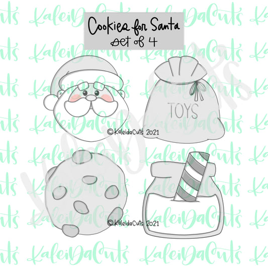Cookies for Santa Set of 4 Mini Cookie Cutters