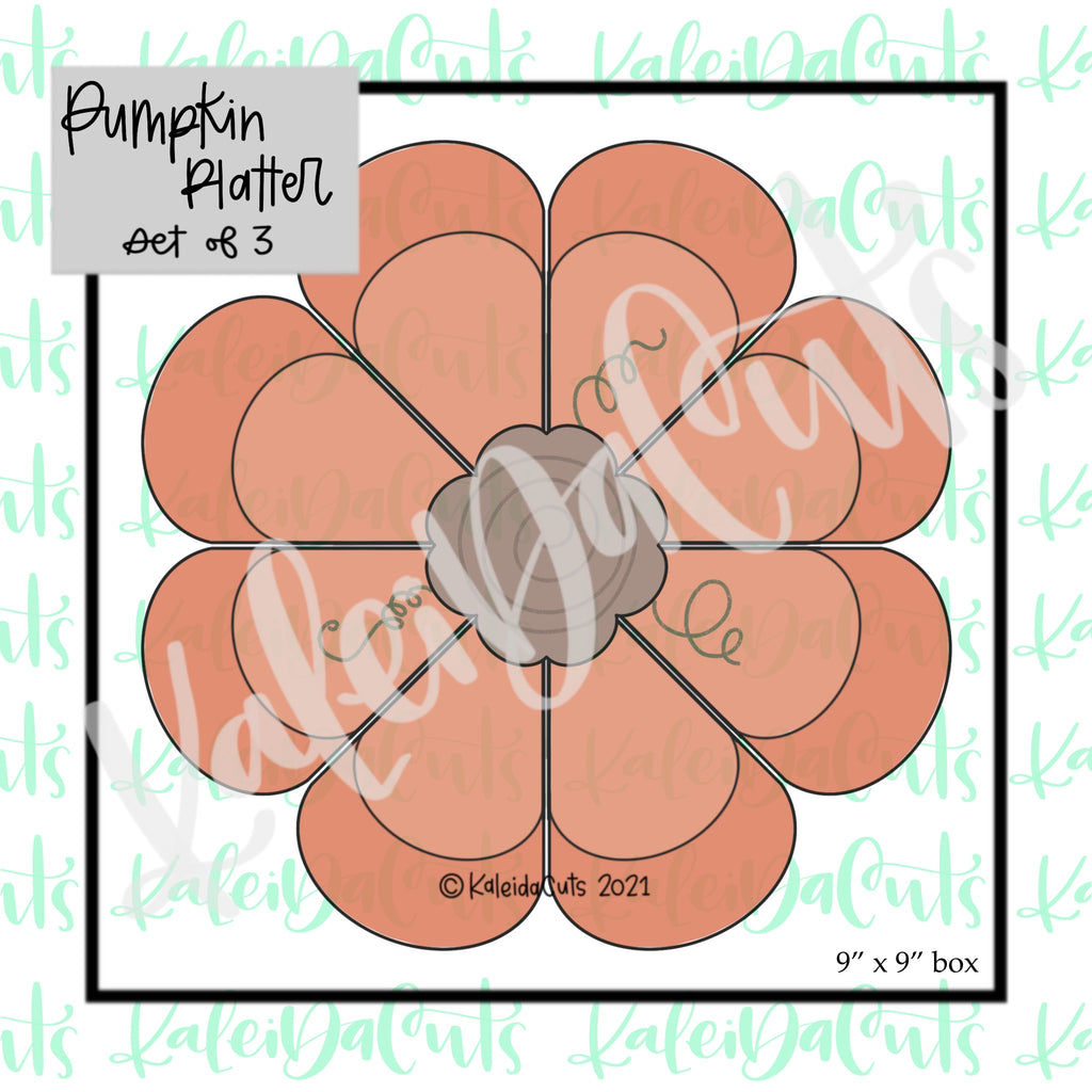 Pumpkin Platter Cookie Cutter - Set of 3