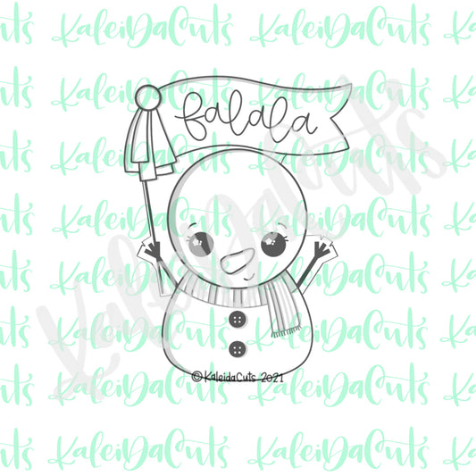 Snowman Pennant Cookie Cutter