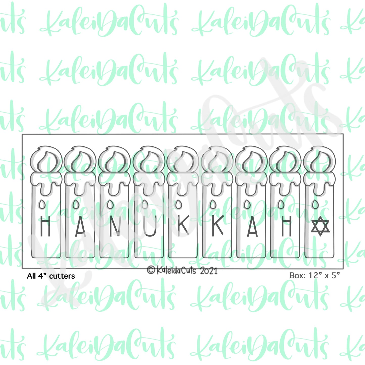 Skinny Candle Stick Cookie Cutter