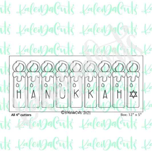 Skinny Candle Stick Cookie Cutter