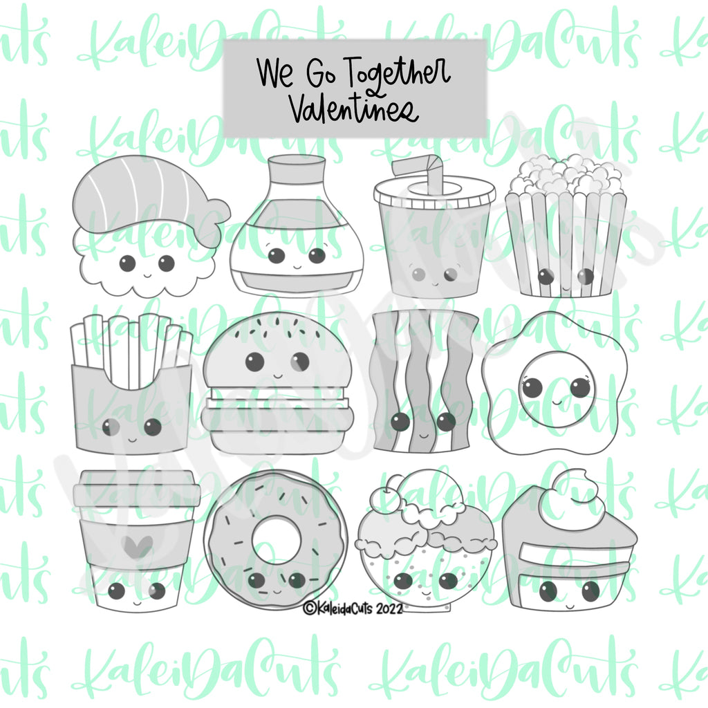 We Go Together Mini Set of 12 Cookie Cutters
