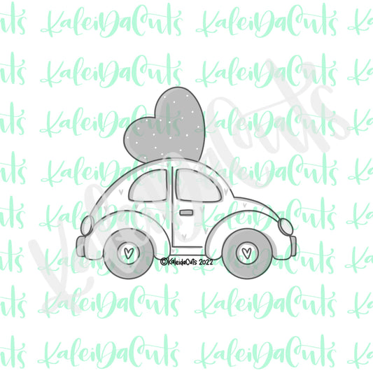 Love Bug Car Heart Cookie Cutter