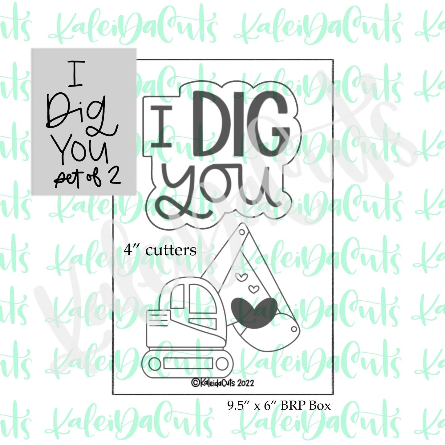 I Dig You Set of 2 Cookie Cutters