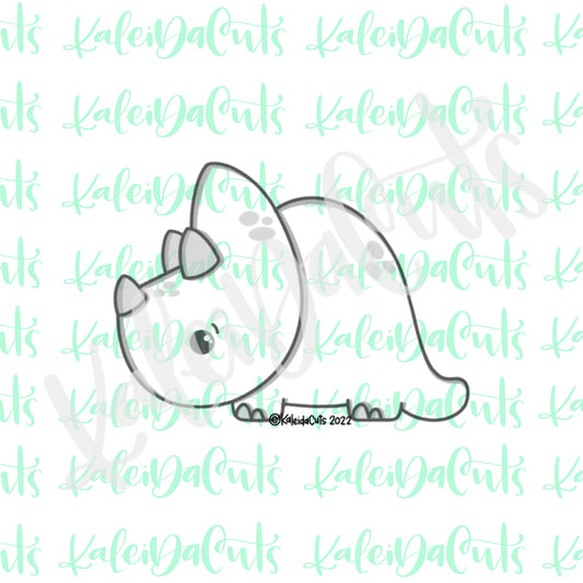 Triceratops 2022 Cookie Cutter