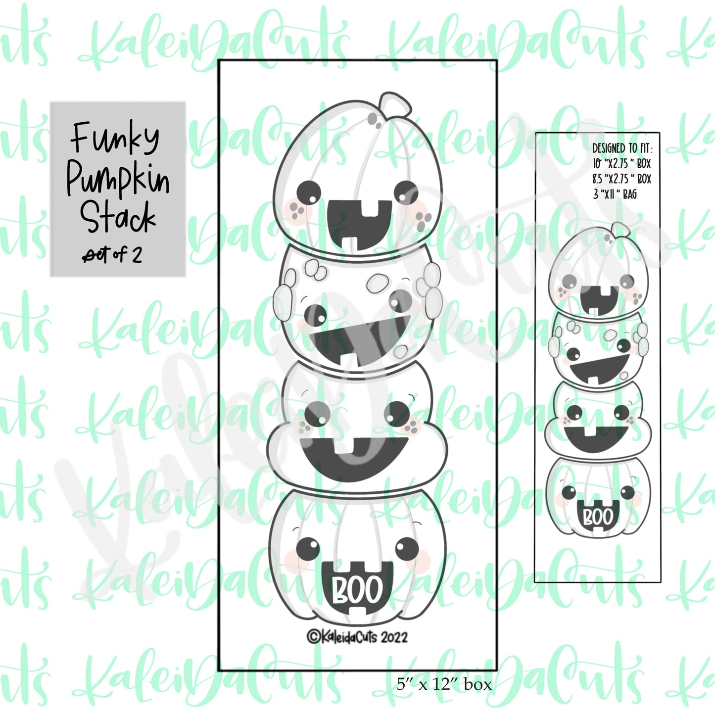 Funky Pumpkin Stack Set - 4 Cookie Cutters