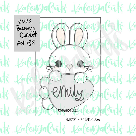 2022 Bunny Carrot Set of 2 Cookie Cutters