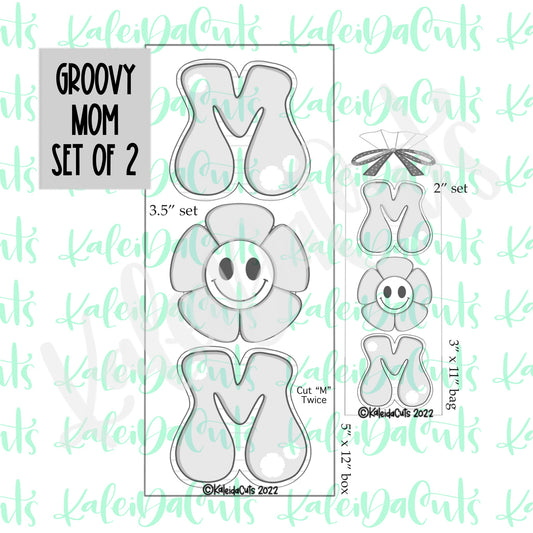 Groovy Mom Cookie Cutter Set of 2