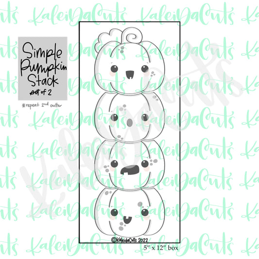 Simple Pumpkin Stack Set of 2 Cookie Cutters