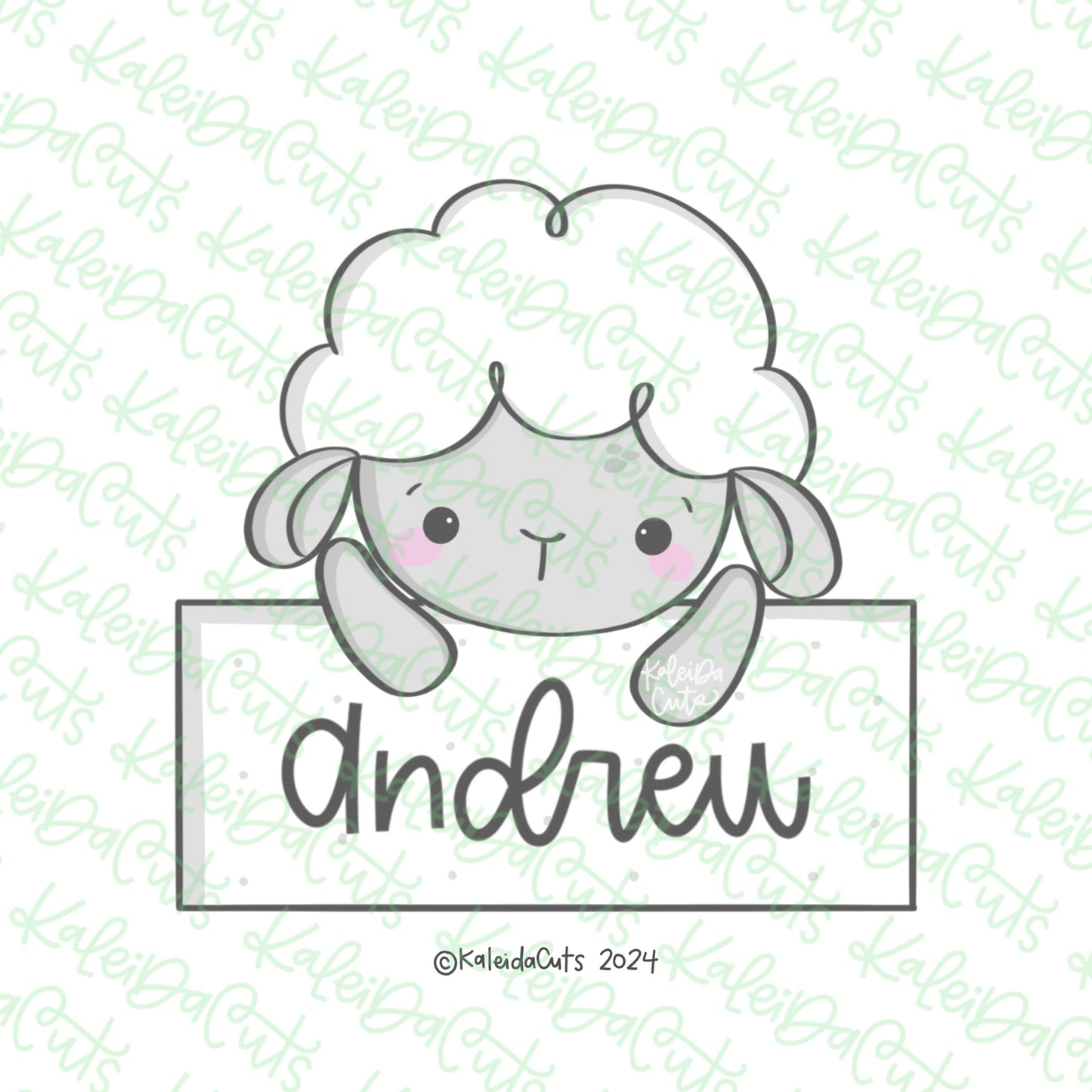 Lamb Plaque Cookie Cutter