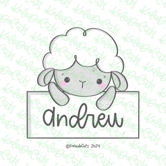 Lamb Plaque Cookie Cutter