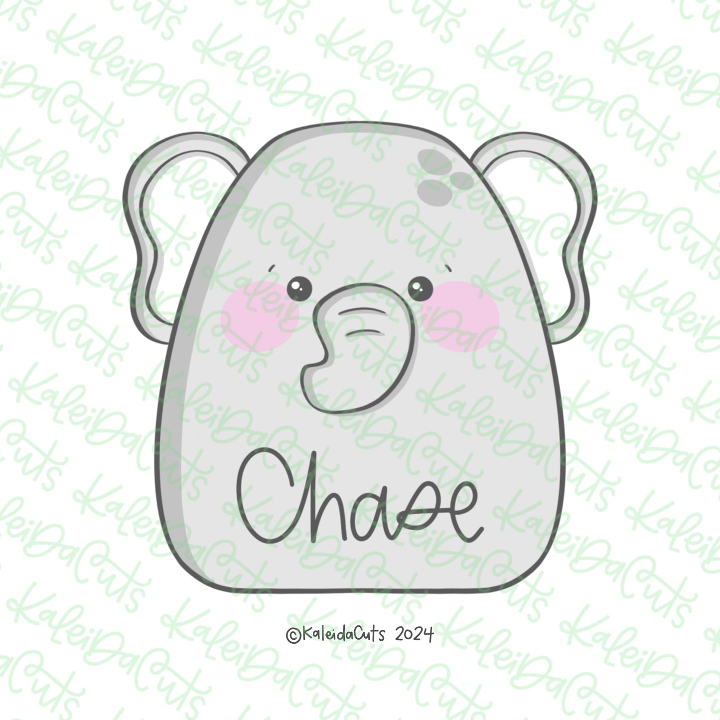 Elephant Plush Cookie Cutter