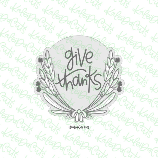 Wheat Bouquet Plaque Cookie Cutter