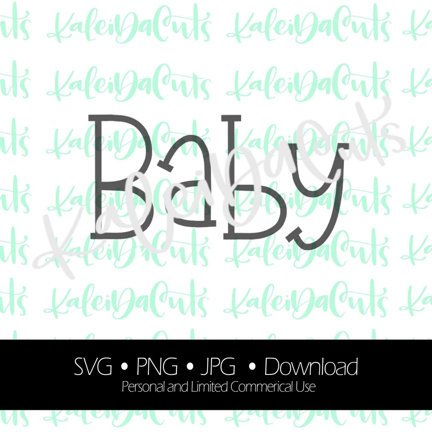 Baby 3 Handlettering Digital Download