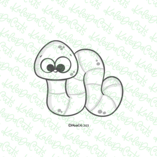 Fishing Worm Cookie Cutter