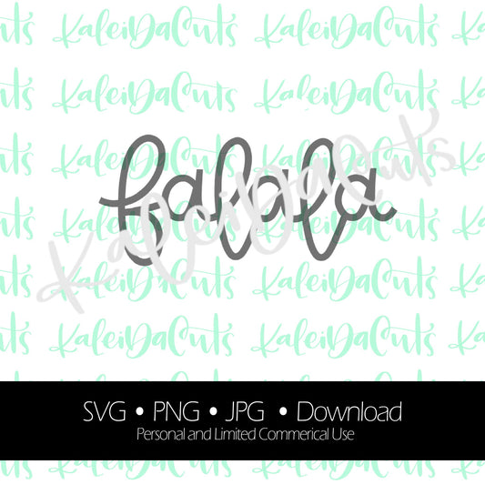 Falala Digital Download. KaleidaCuts Lettering.