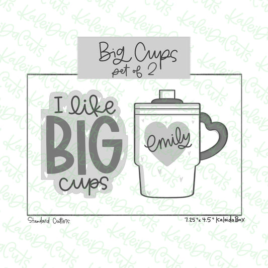 Big Cups Cookie Cutter Set of 2