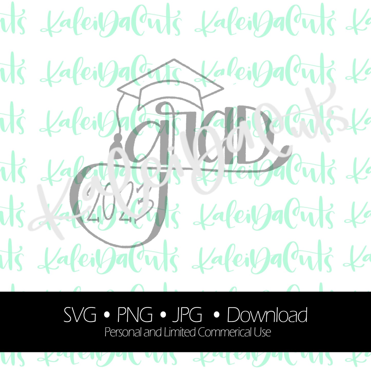 Grad Handlettering 2023 Digital Download.