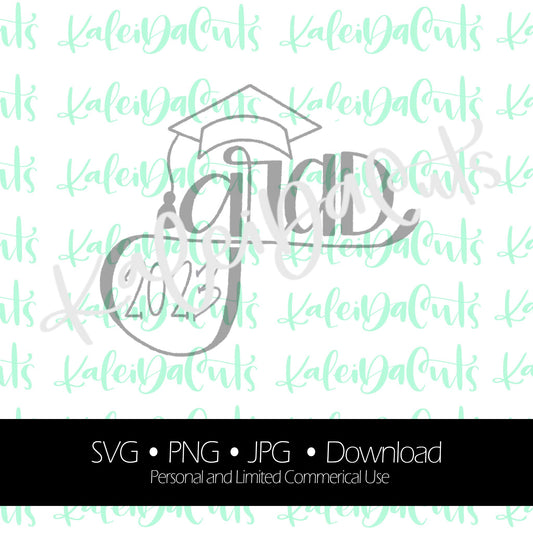 Grad Handlettering 2023 Digital Download.