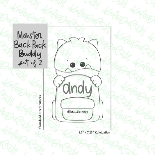BackPack Buddy Monster Cookie Cutter Set of 2