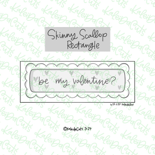 Skinny Scallop Rectangle Cookie Cutter