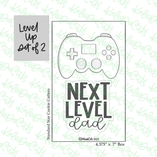 Level Up Cookie Cutter Set of 2
