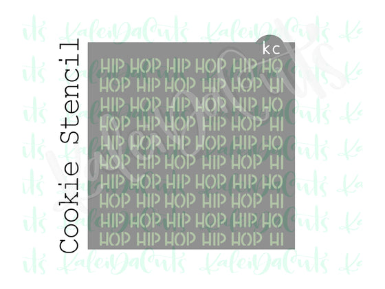 Hip Hop Pattern Stencil
