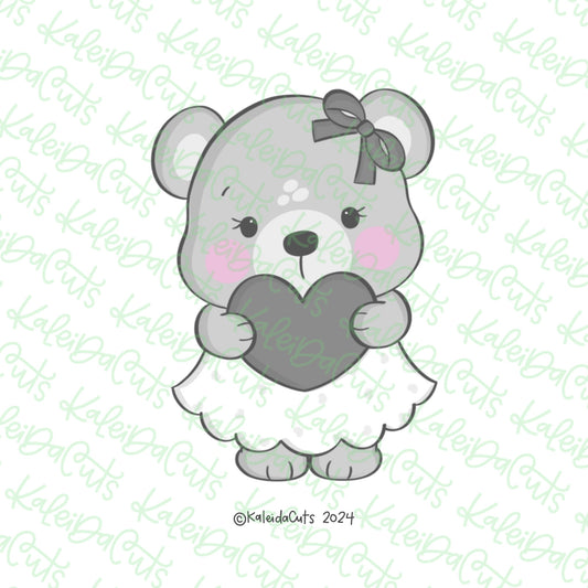 Teddy Bear Girl Cookie Cutter